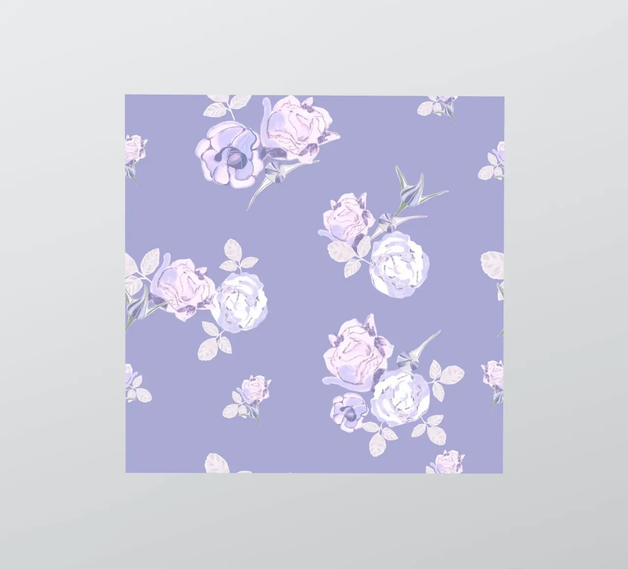 Lilac roses pattern sticker by gulsengunel
