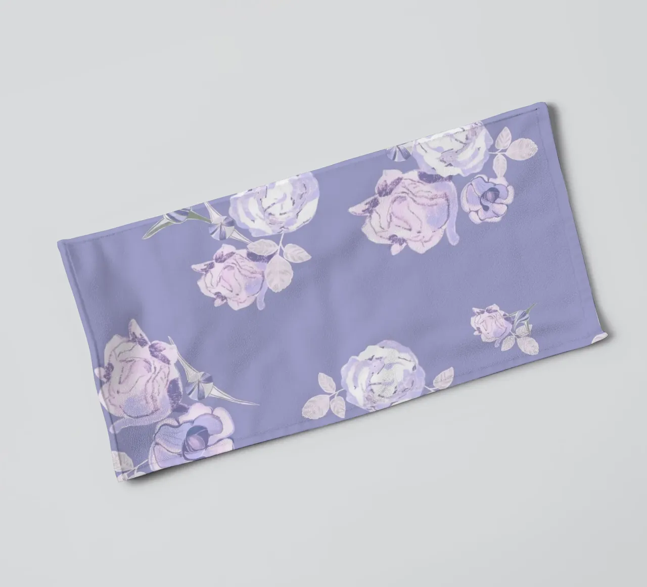 Lilac roses pattern towel by gulsengunel