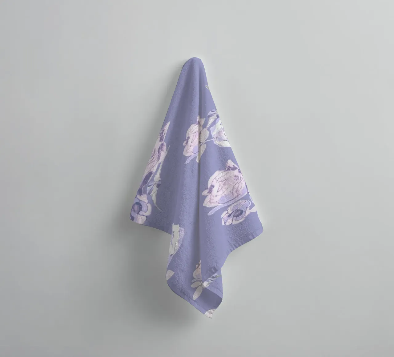 Lilac roses pattern towel by gulsengunel