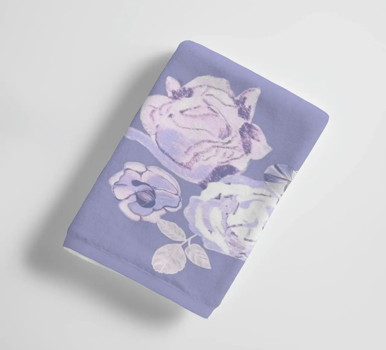 Lilac roses pattern towel by gulsengunel