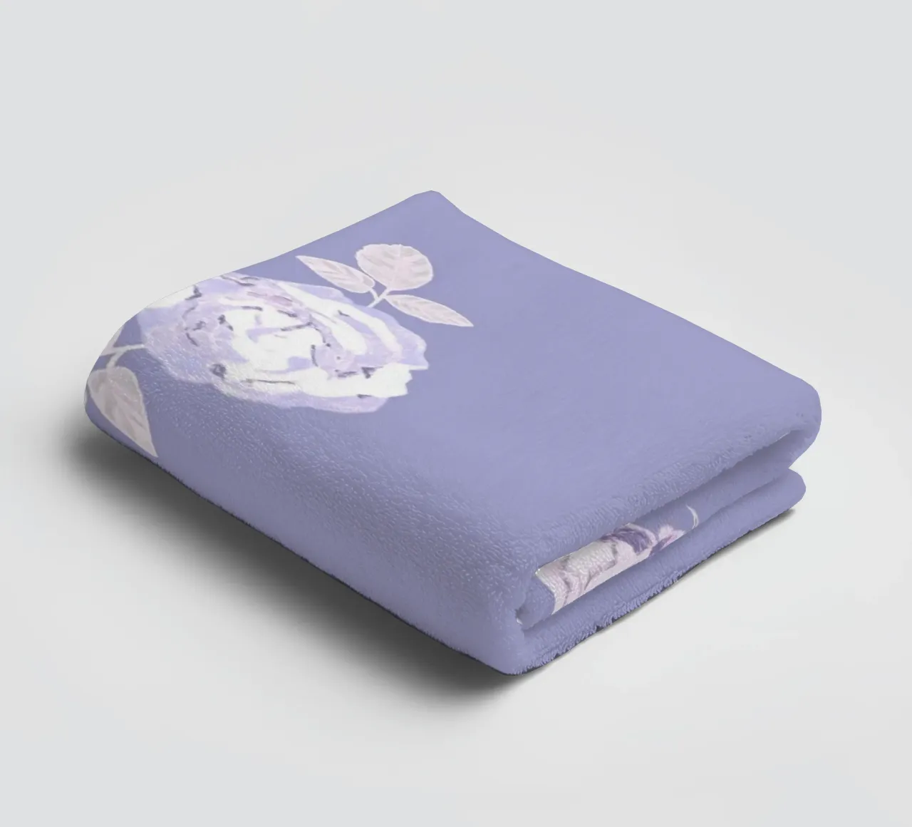 Lilac roses pattern towel by gulsengunel