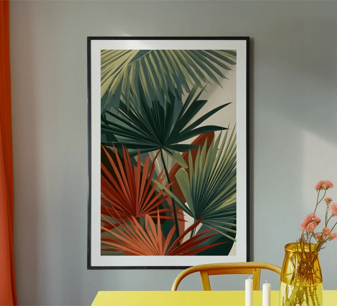 Foglie di palma Arte astratta moderna poster da Studio Verde