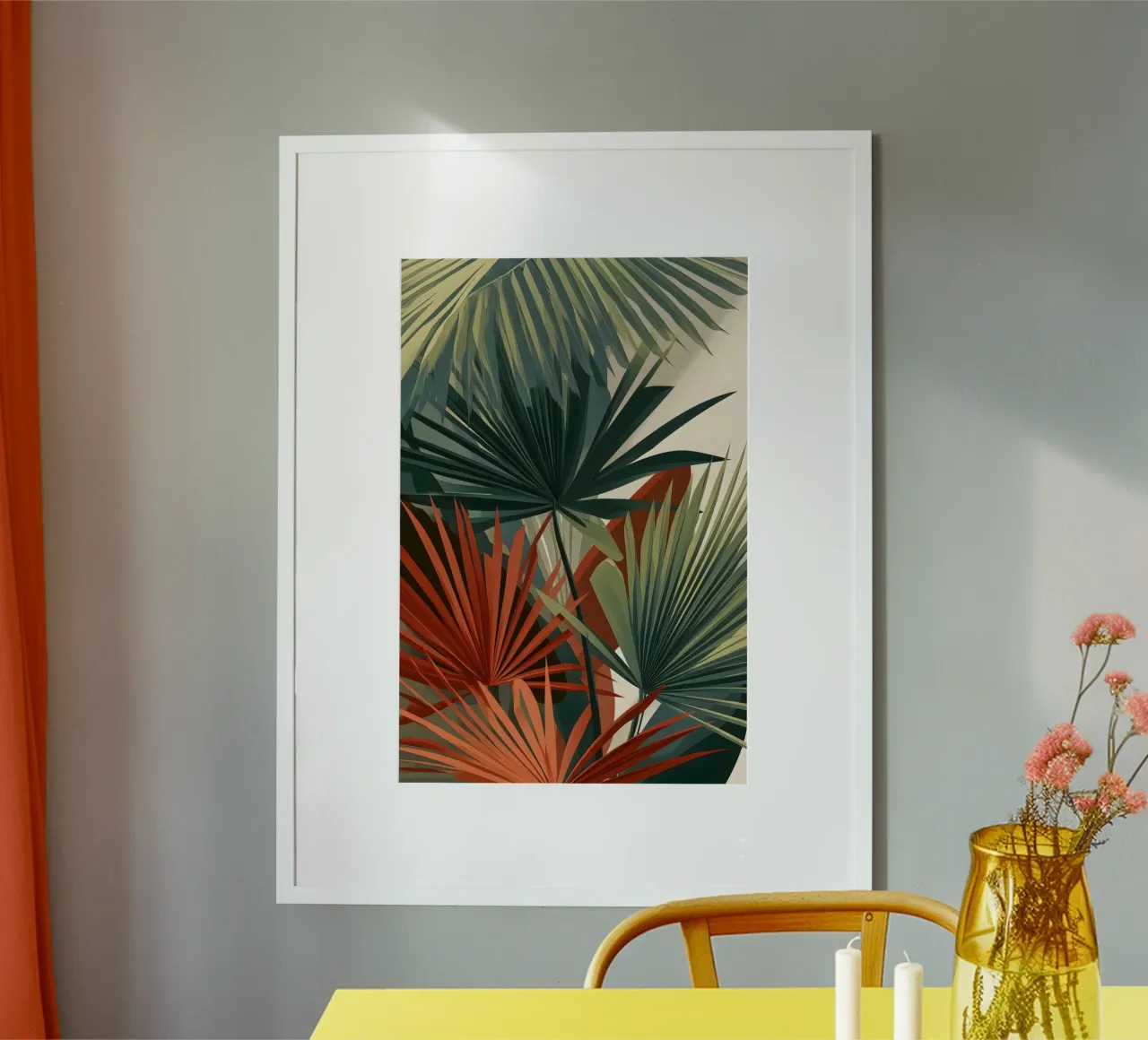 Foglie di palma Arte astratta moderna poster da Studio Verde