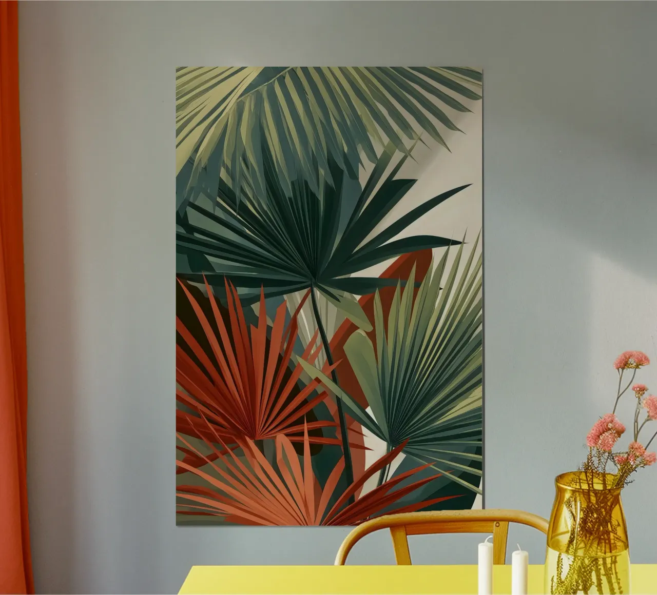 Foglie di palma Arte astratta moderna poster da Studio Verde