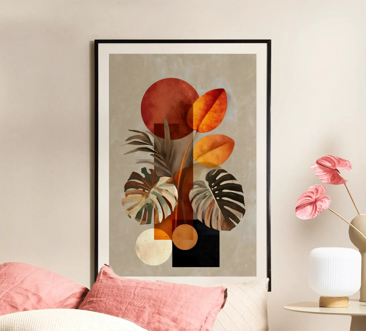 Monstera arte astratta moderna poster da Studio Verde