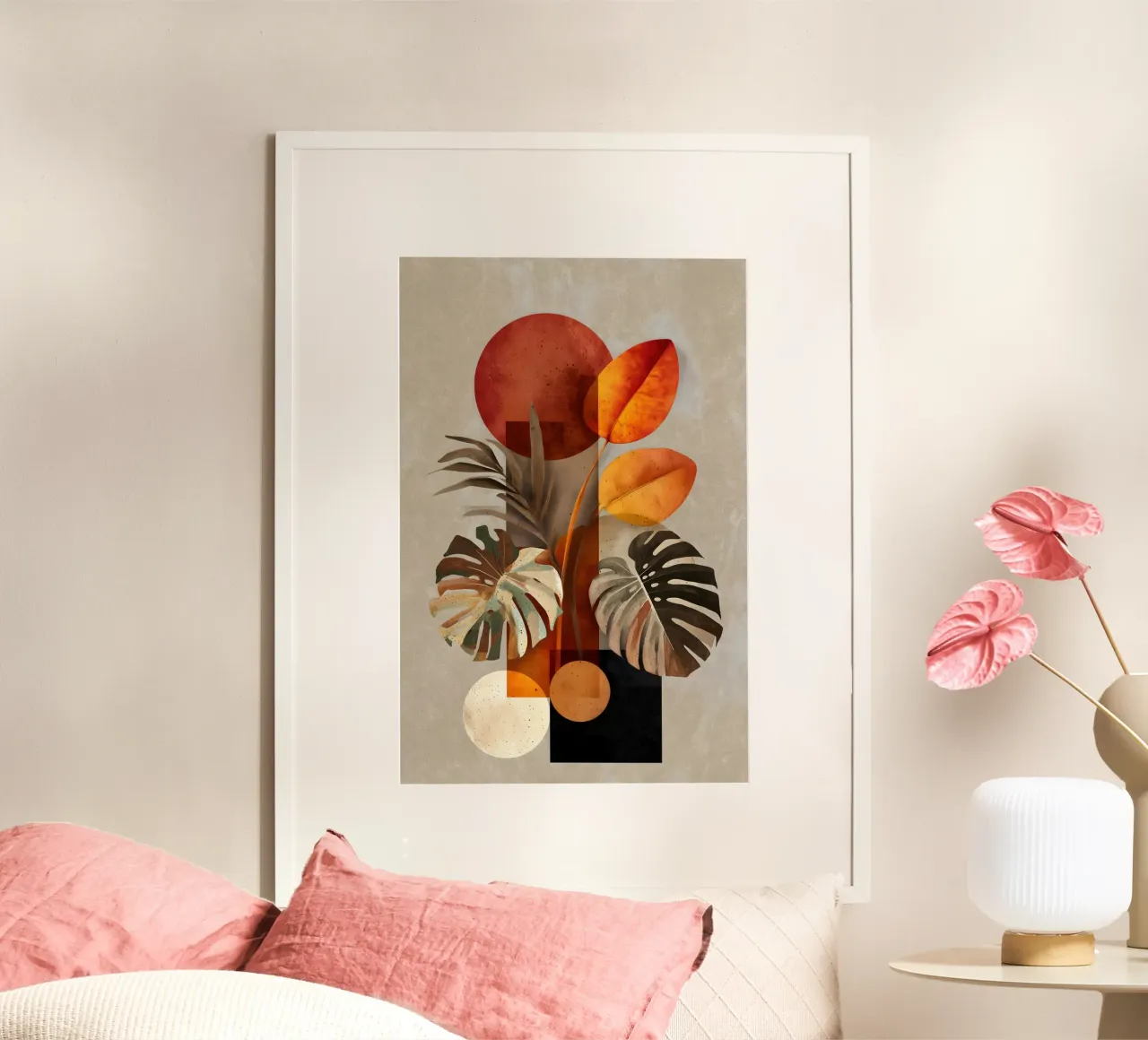 Monstera arte astratta moderna poster da Studio Verde