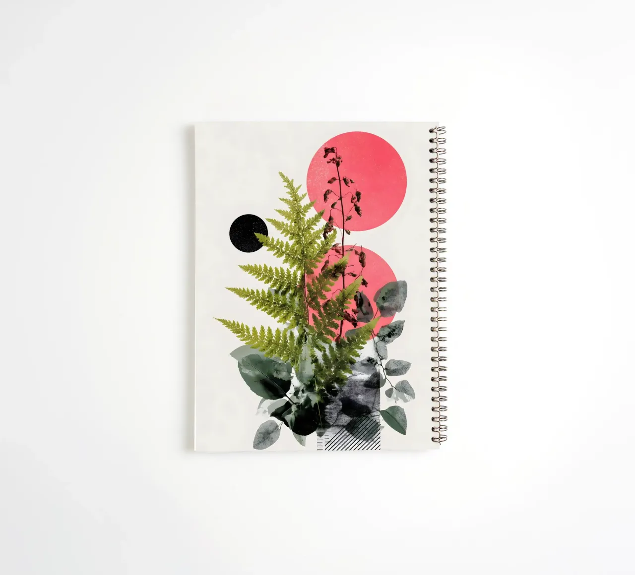 fern botany abstract art spiral notebook by Studio Verde