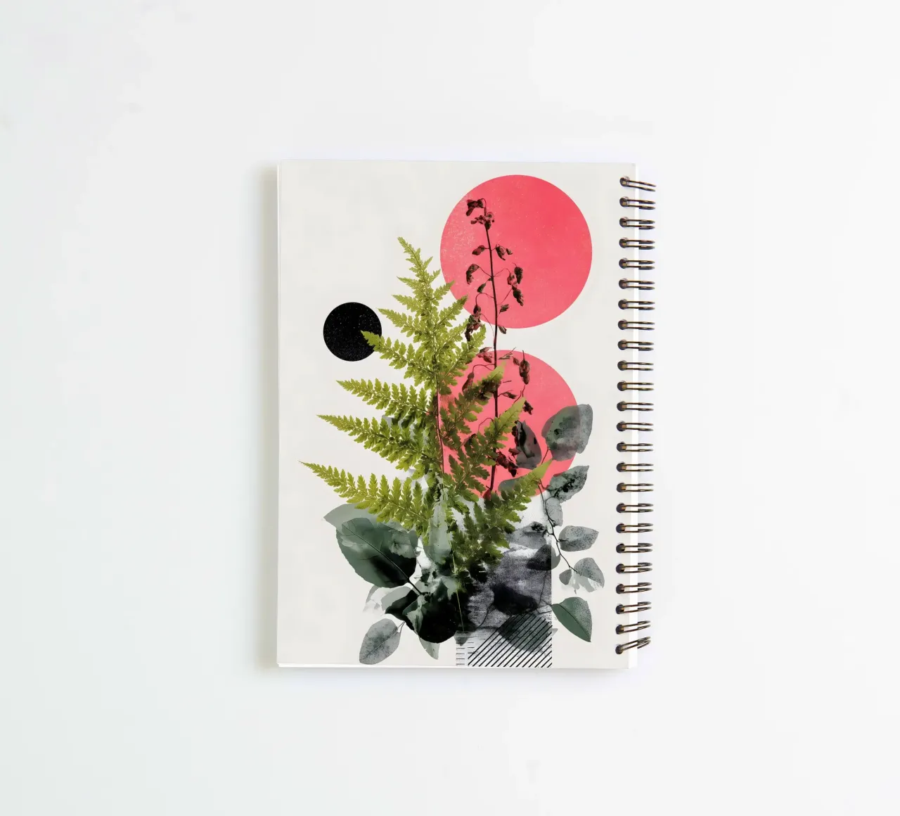fern botany abstract art spiral notebook by Studio Verde