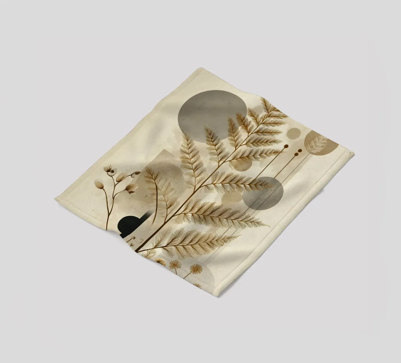 Arte botanica delle felci coperta in pile da Studio Verde