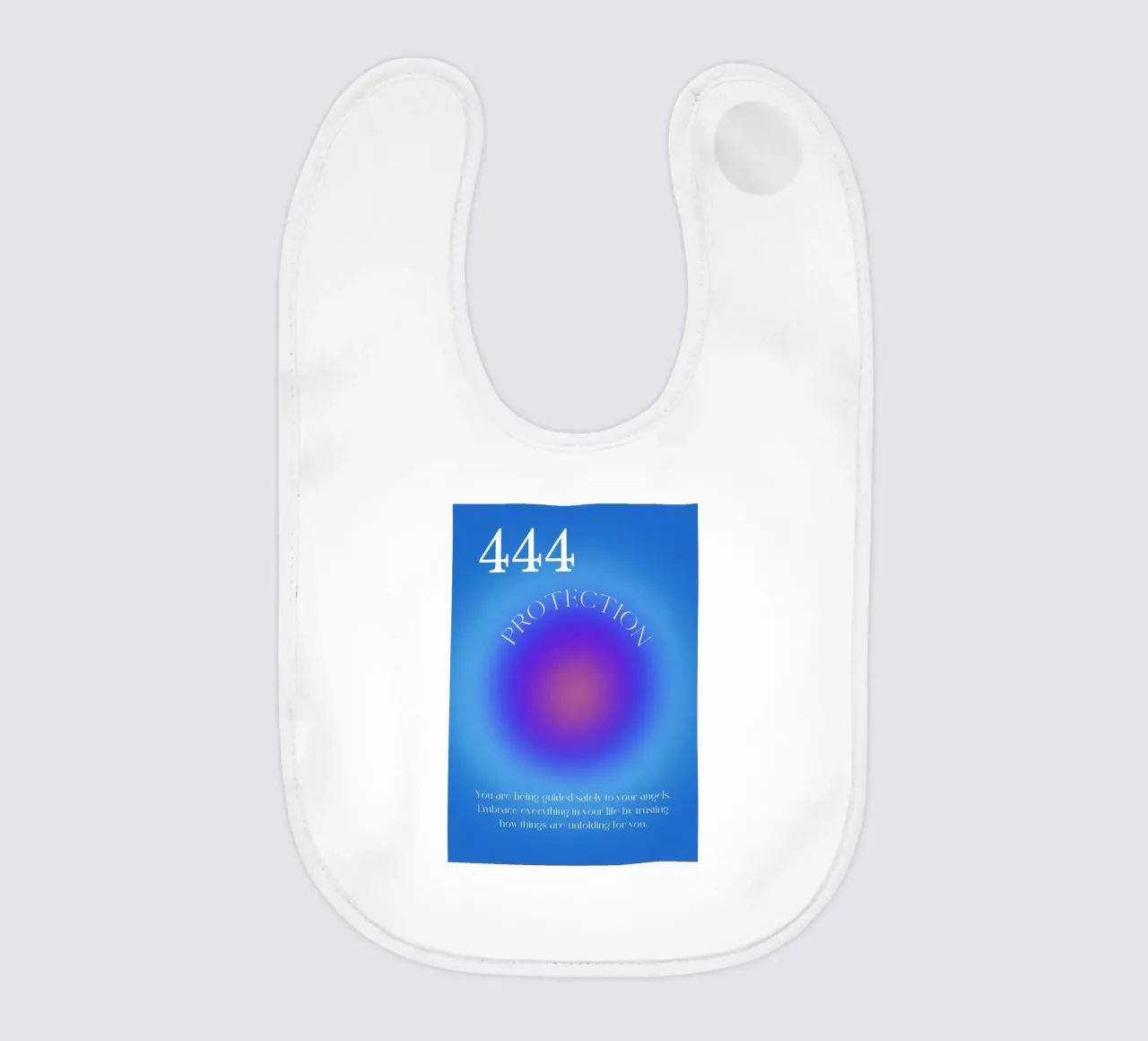 Angelo n. 444 Protezione Blu Viola Aura Gradiente Arte bavaglino da homdeco