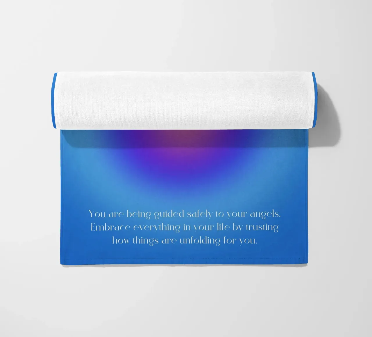 Angelo n. 444 Protezione Blu Viola Aura Gradiente Arte telo mare da homdeco