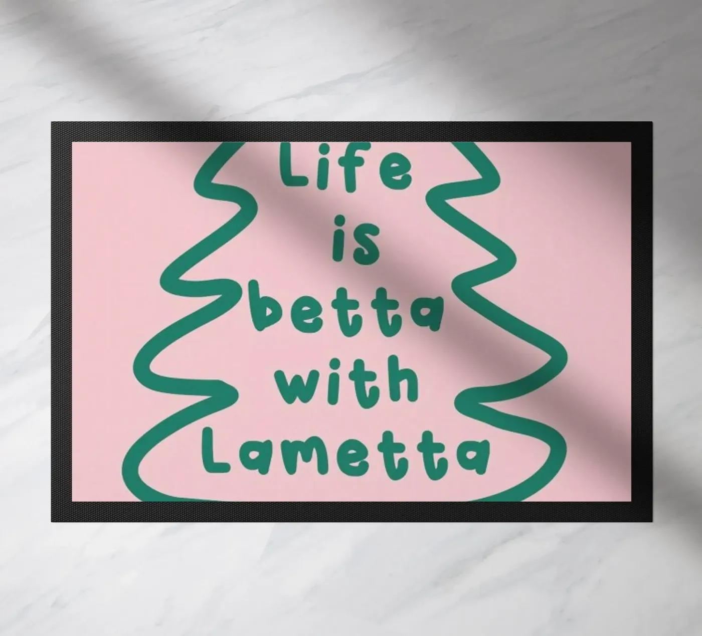 Lametta Fußmatte von XOXO Arte