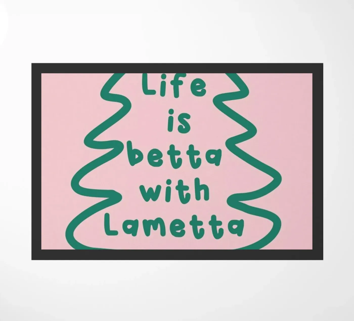 Lametta Fußmatte von XOXO Arte