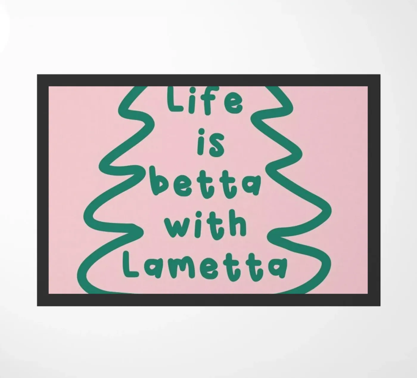 Lametta deurmat van XOXO Arte