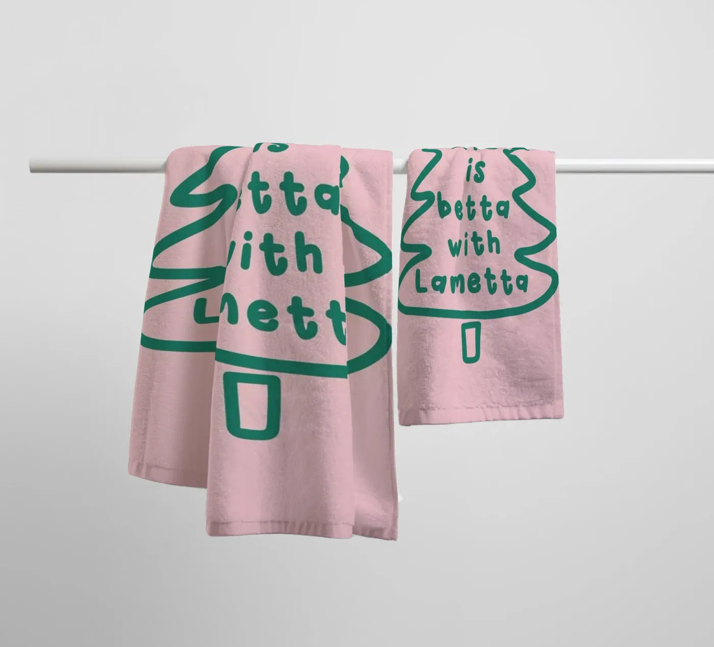 Lametta badhanddoek van XOXO Arte