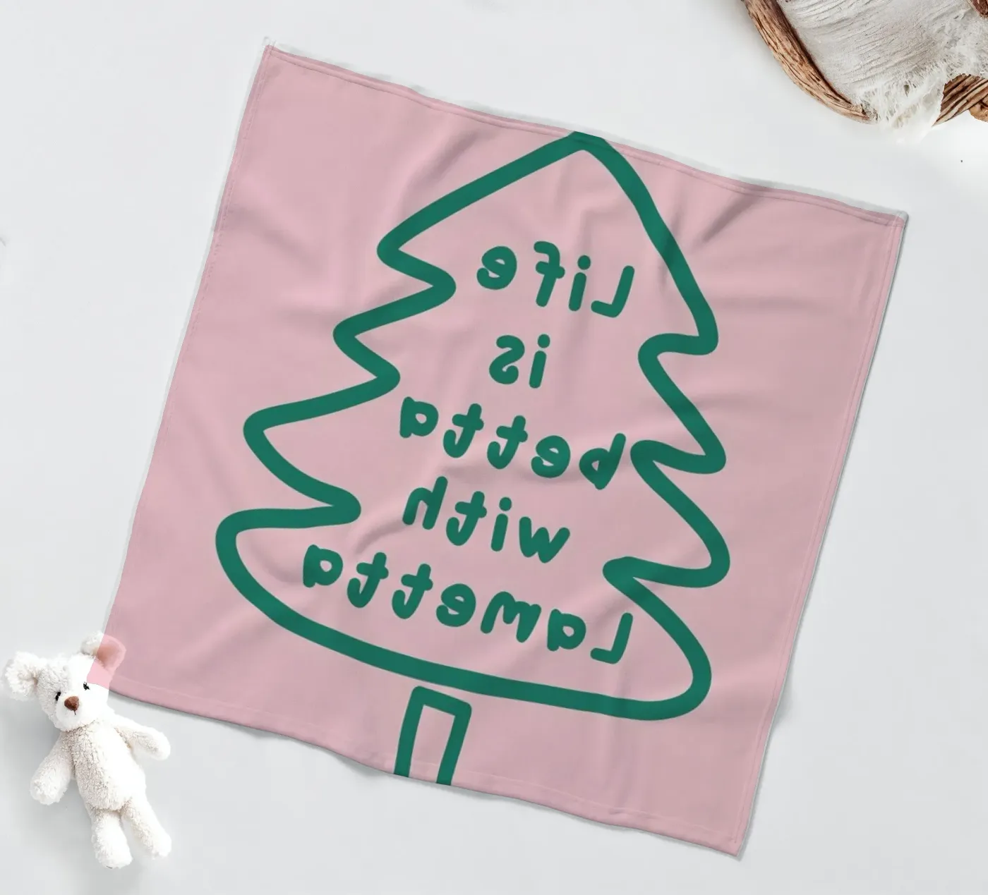 Lametta fleece blanket by XOXO Arte