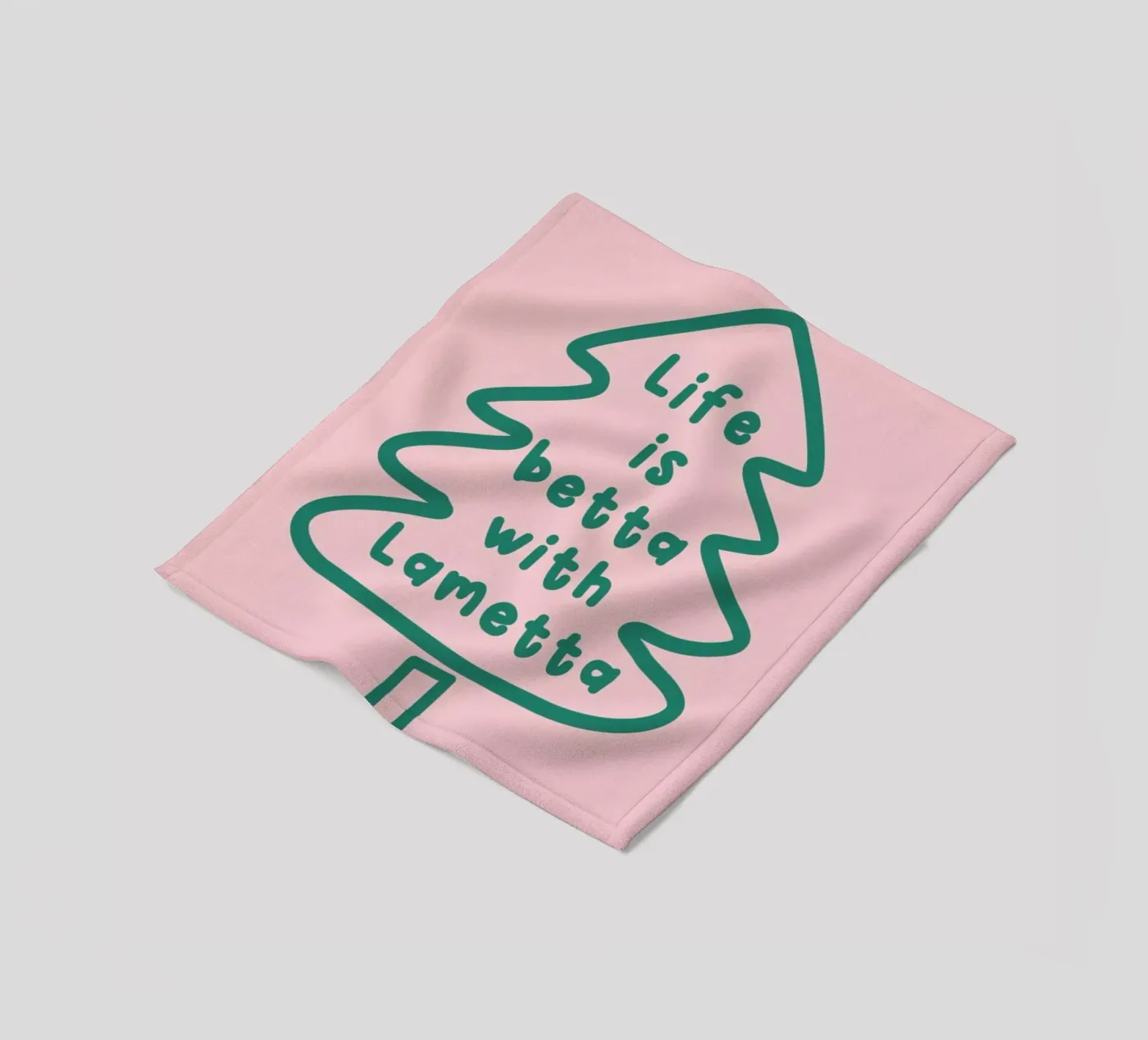 Lametta fleece blanket by XOXO Arte