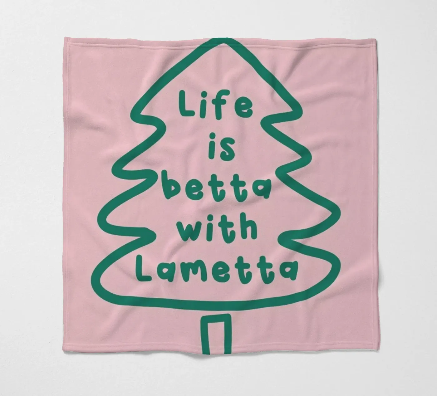 Lametta fleece blanket by XOXO Arte