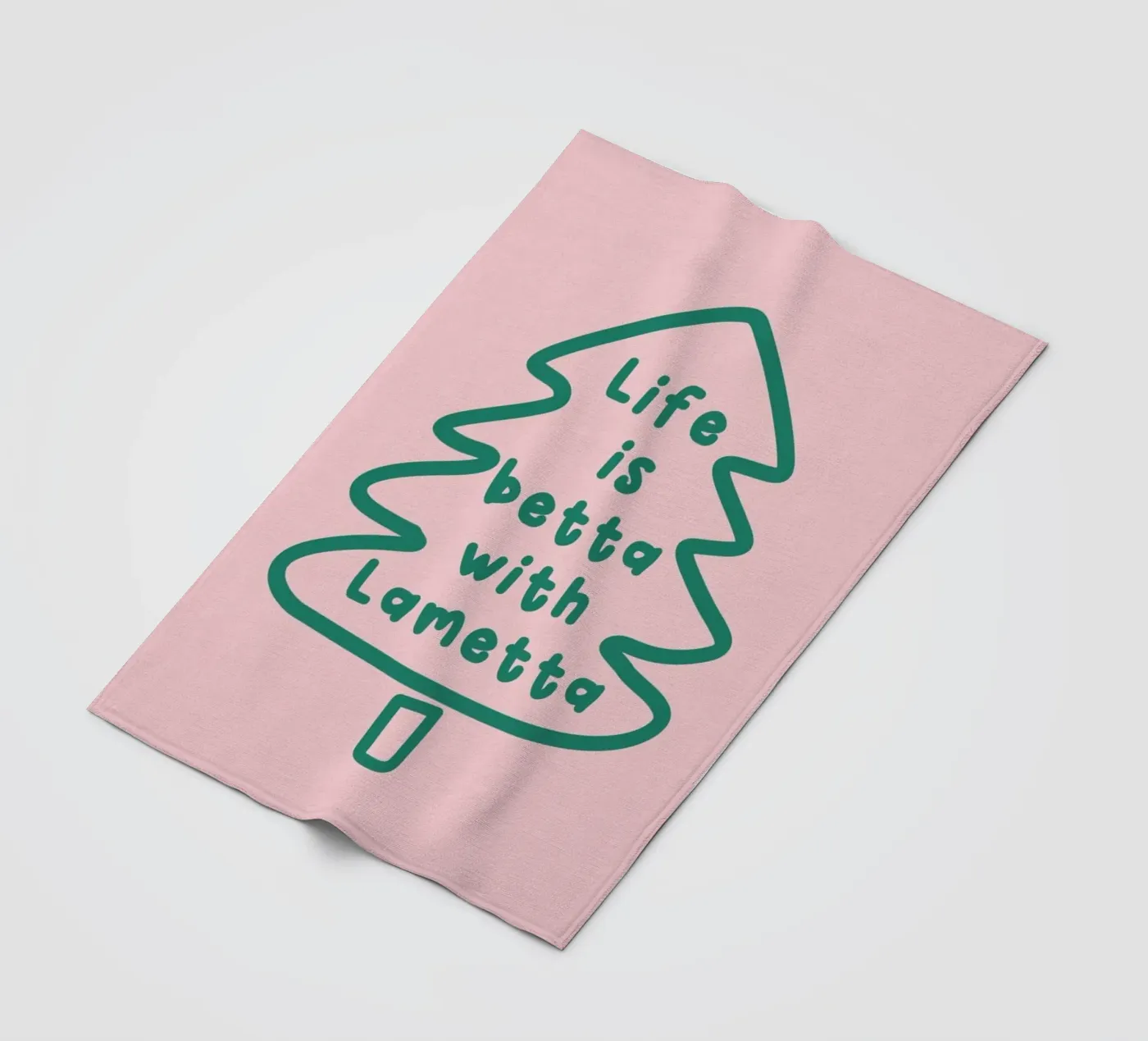 Lametta fleece blanket by XOXO Arte