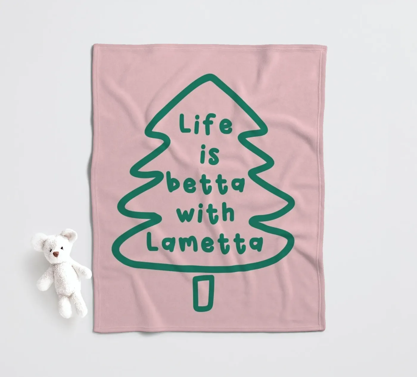 Lametta Fleecedecke von XOXO Arte