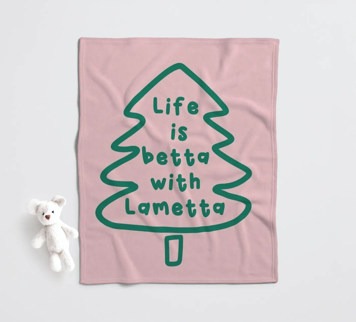 Lametta fleece blanket by XOXO Arte