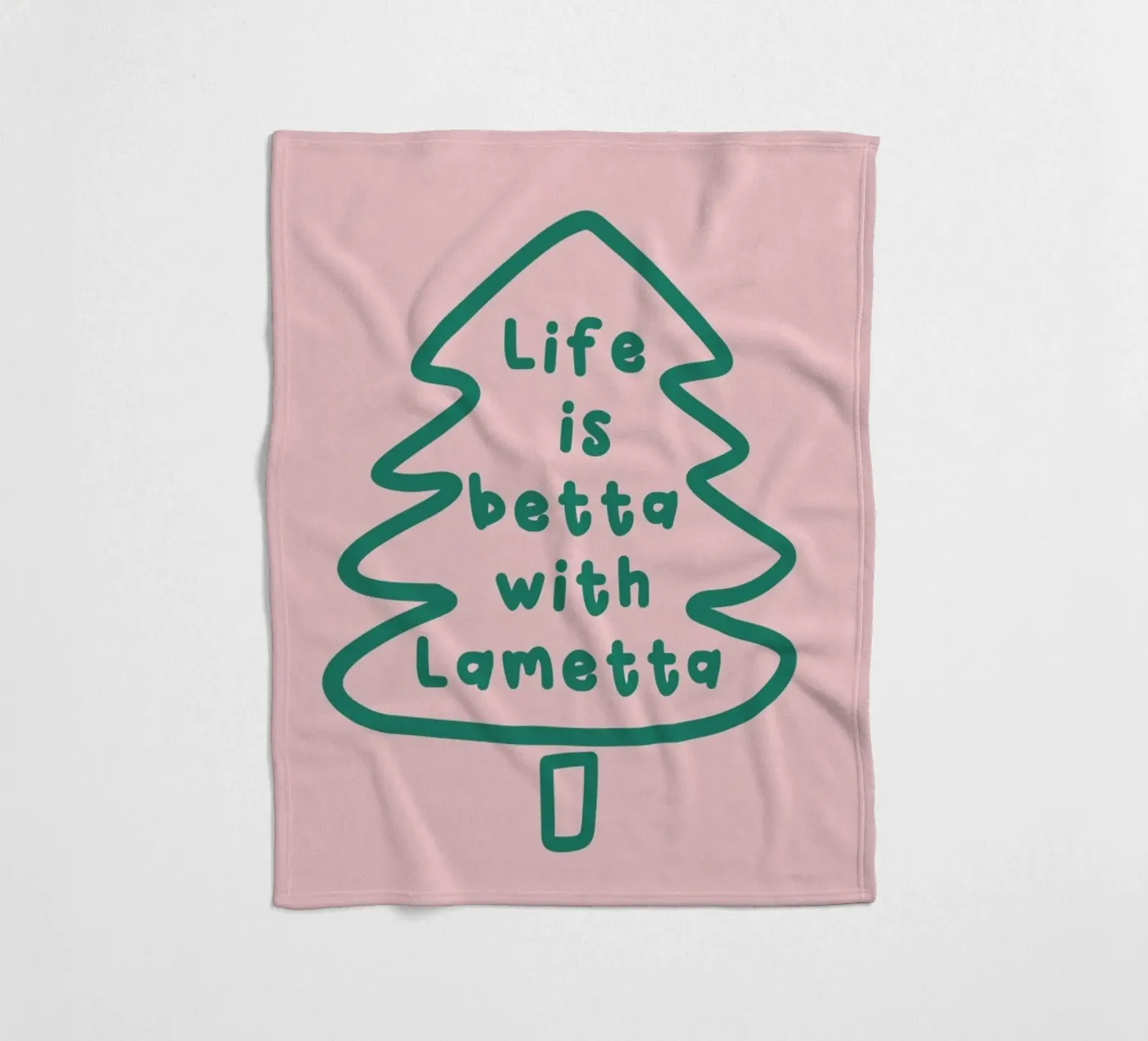 Lametta fleece blanket by XOXO Arte