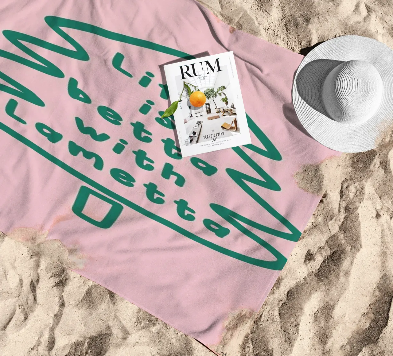 Lametta beach towel by XOXO Arte