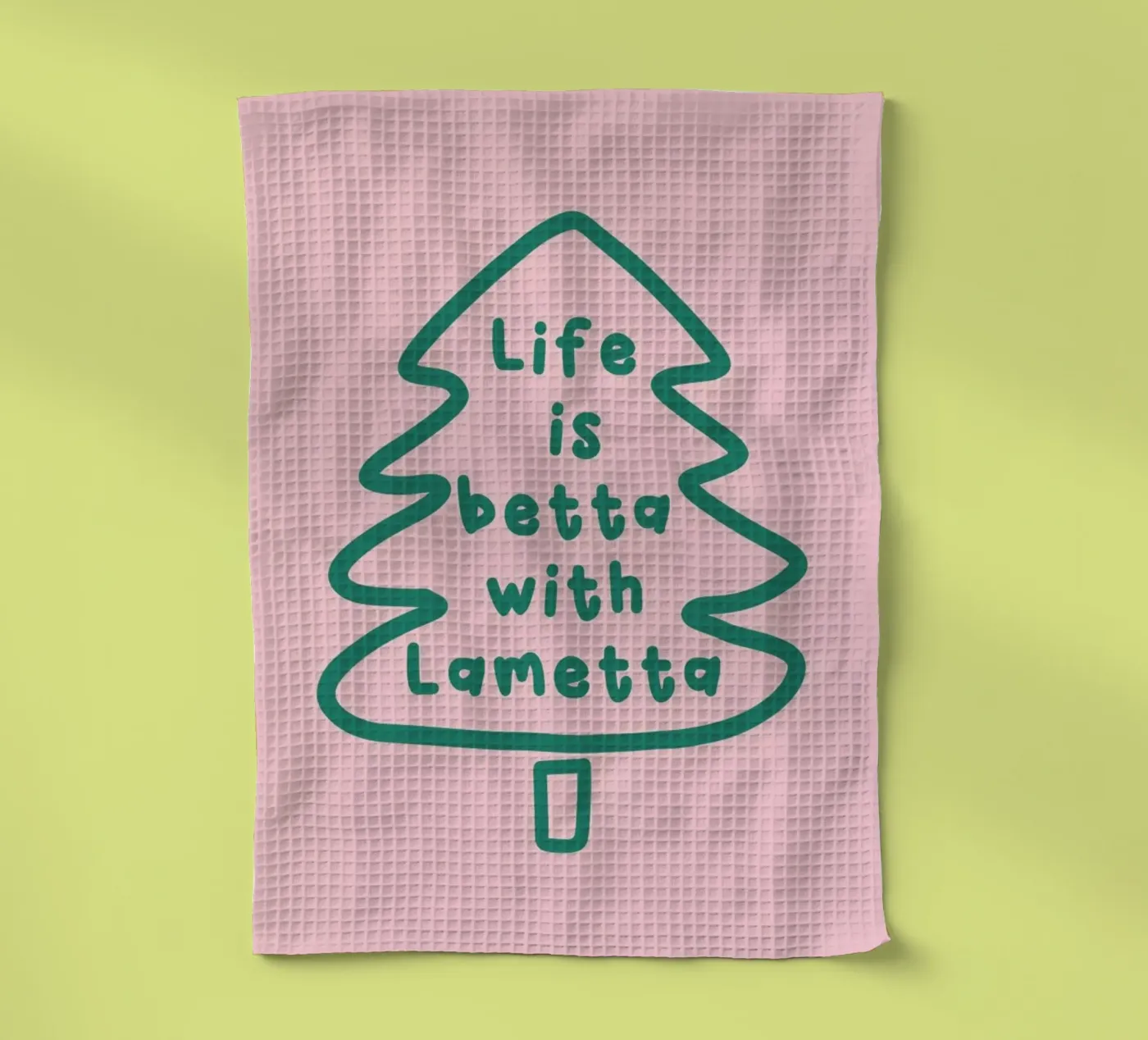 Lametta theedoek van XOXO Arte