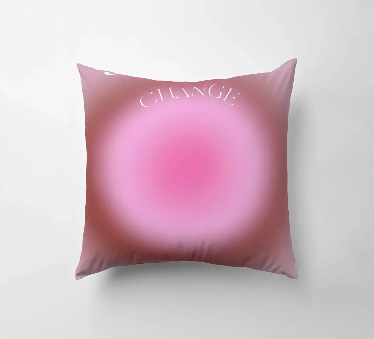 Angelo n. 555 Cambiamento dell'aura rosa Gradiente Poster Art cuscino da homdeco
