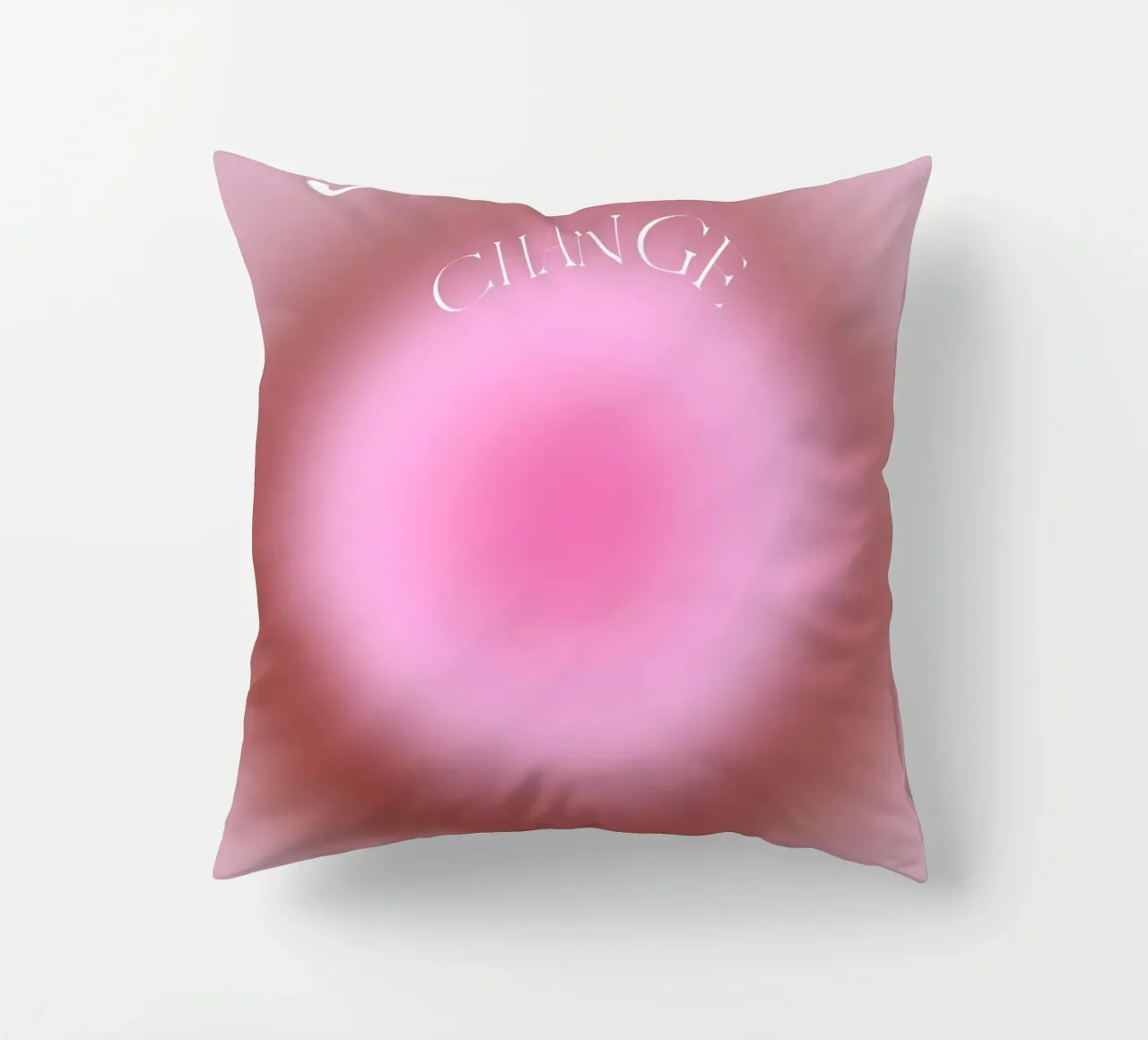 Angelo n. 555 Cambiamento dell'aura rosa Gradiente Poster Art cuscino da homdeco