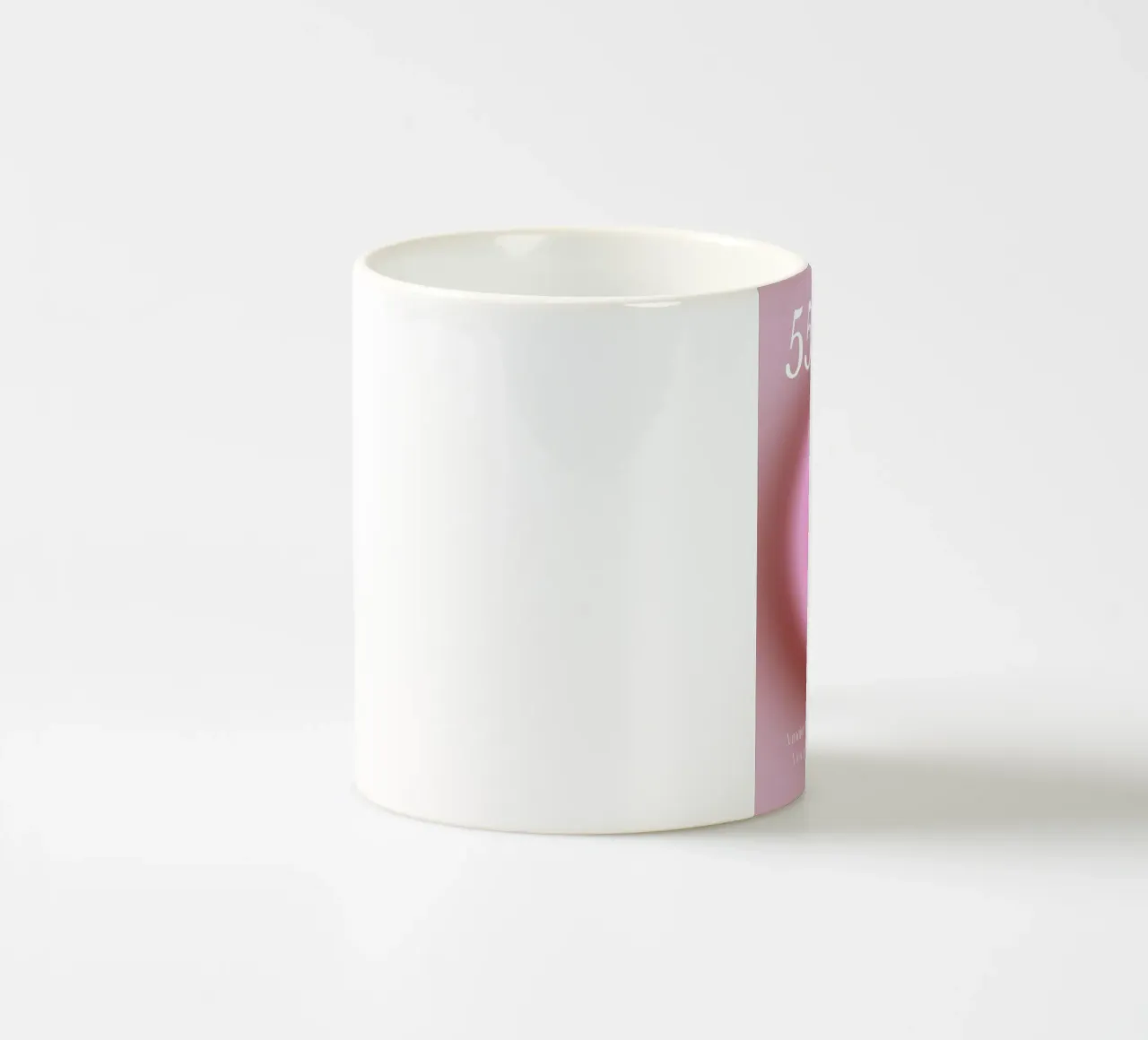 Angelo n. 555 Cambiamento dell'aura rosa Gradiente Poster Art tazza in ceramica da homdeco