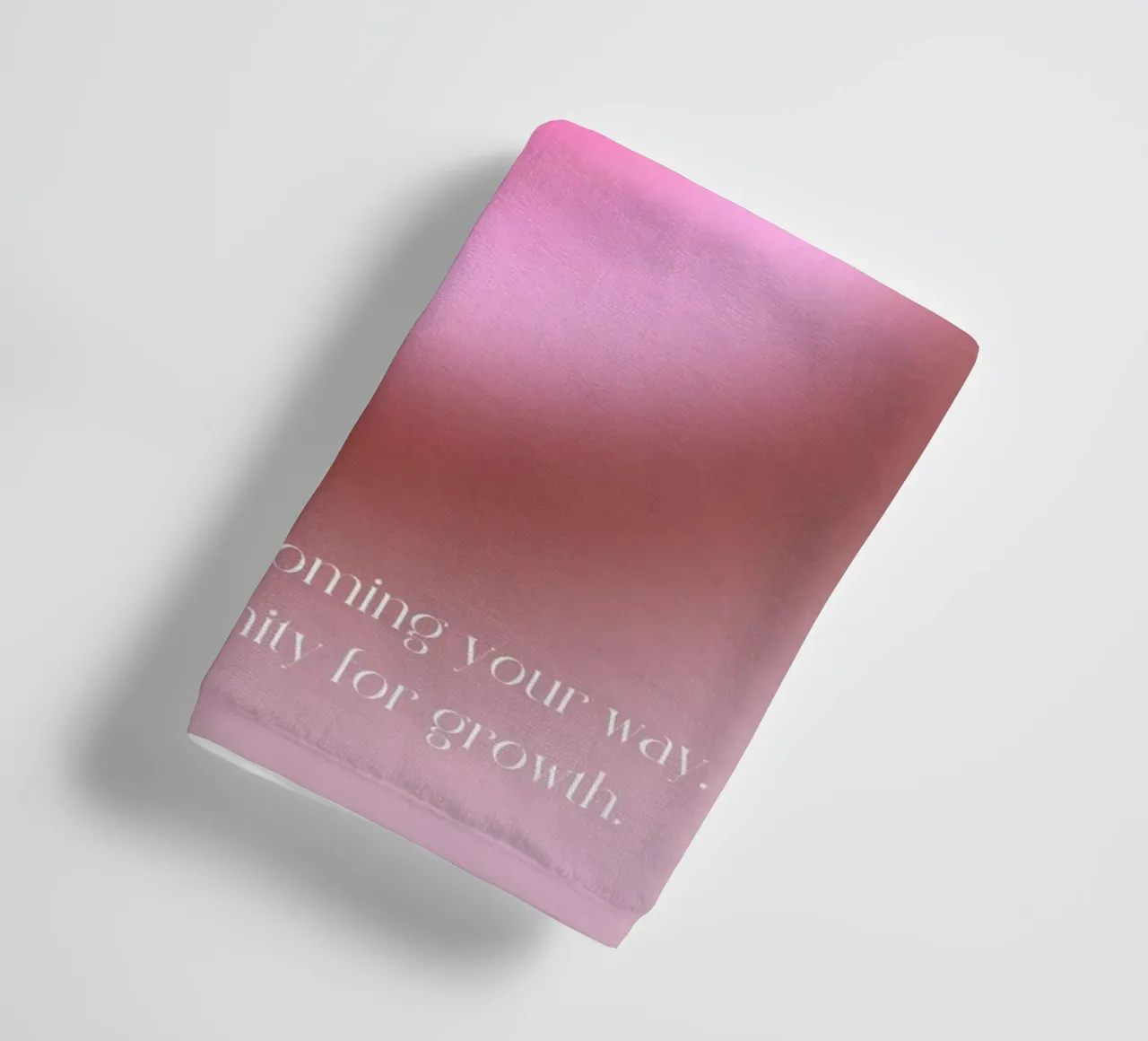 Angelo n. 555 Cambiamento dell'aura rosa Gradiente Poster Art asciugamano da bagno da homdeco
