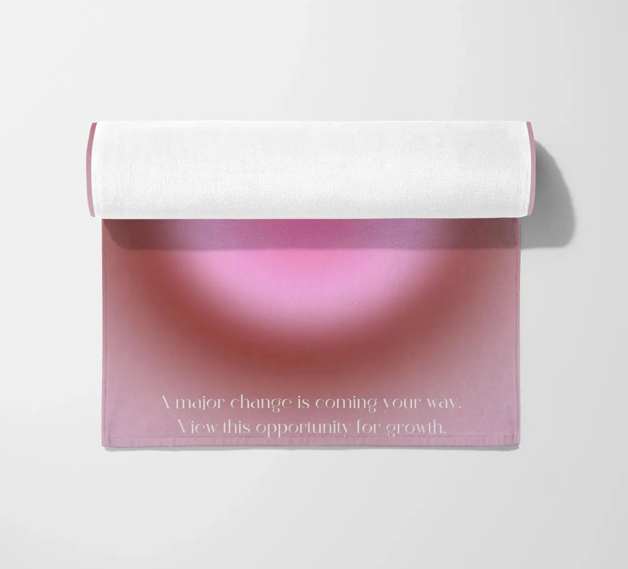 Angelo n. 555 Cambiamento dell'aura rosa Gradiente Poster Art telo mare da homdeco
