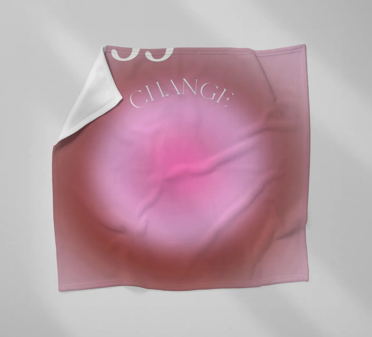 Angelo n. 555 Cambiamento dell'aura rosa Gradiente Poster Art coperta in pile da homdeco