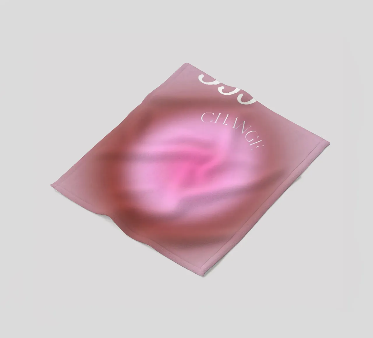 Angelo n. 555 Cambiamento dell'aura rosa Gradiente Poster Art coperta in pile da homdeco