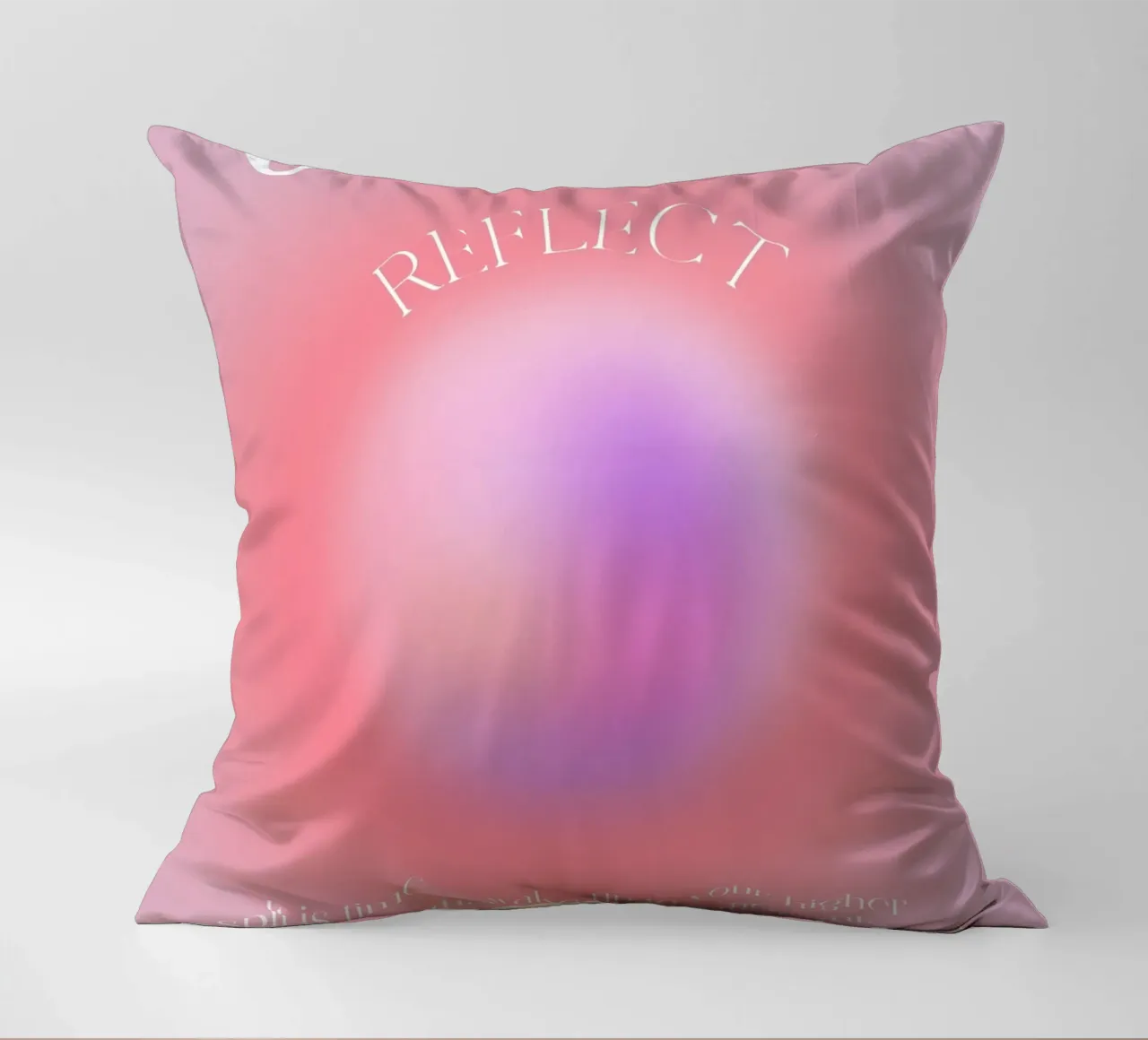 Angelo n. 666 Riflesso Rosa Viola Aura Gradiente Arte cuscino da homdeco