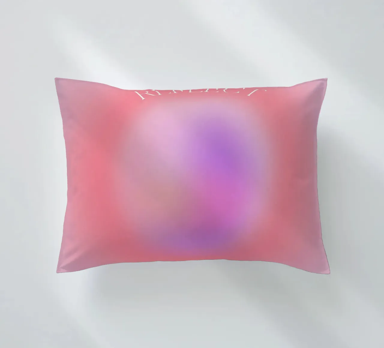 Angelo n. 666 Riflesso Rosa Viola Aura Gradiente Arte cuscino da homdeco