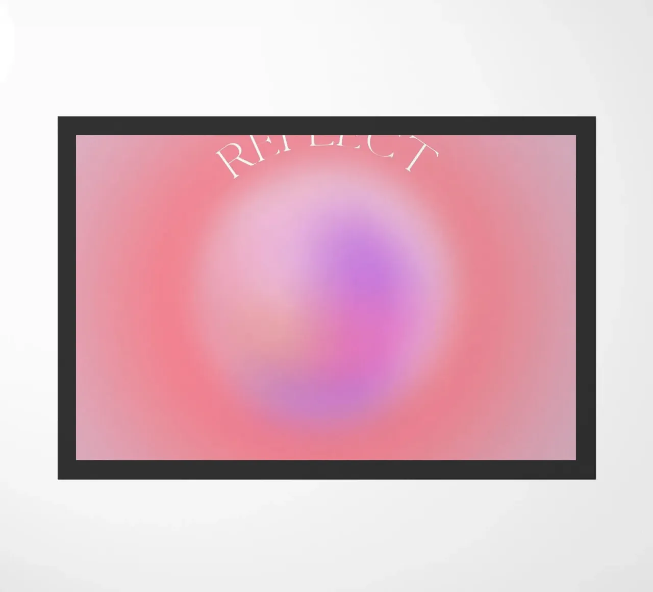 Angelo n. 666 Riflesso Rosa Viola Aura Gradiente Arte zerbino da homdeco