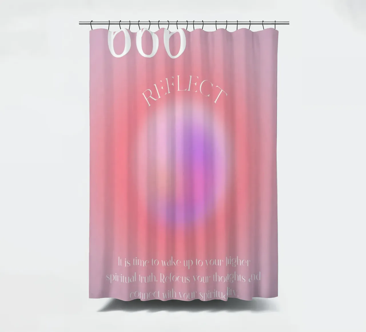 Angelo n. 666 Riflesso Rosa Viola Aura Gradiente Arte tenda da doccia da homdeco