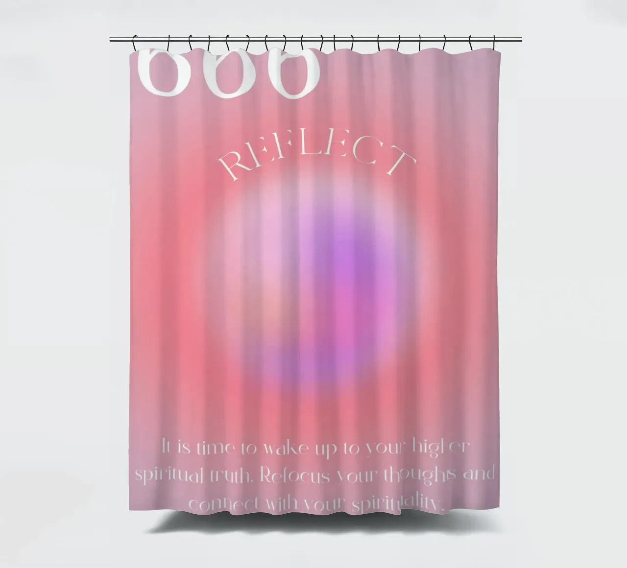 Angelo n. 666 Riflesso Rosa Viola Aura Gradiente Arte tenda da doccia da homdeco