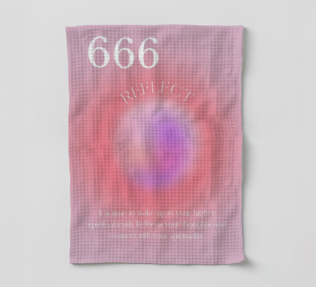 Angelo n. 666 Riflesso Rosa Viola Aura Gradiente Arte canovaccio da cucina da homdeco