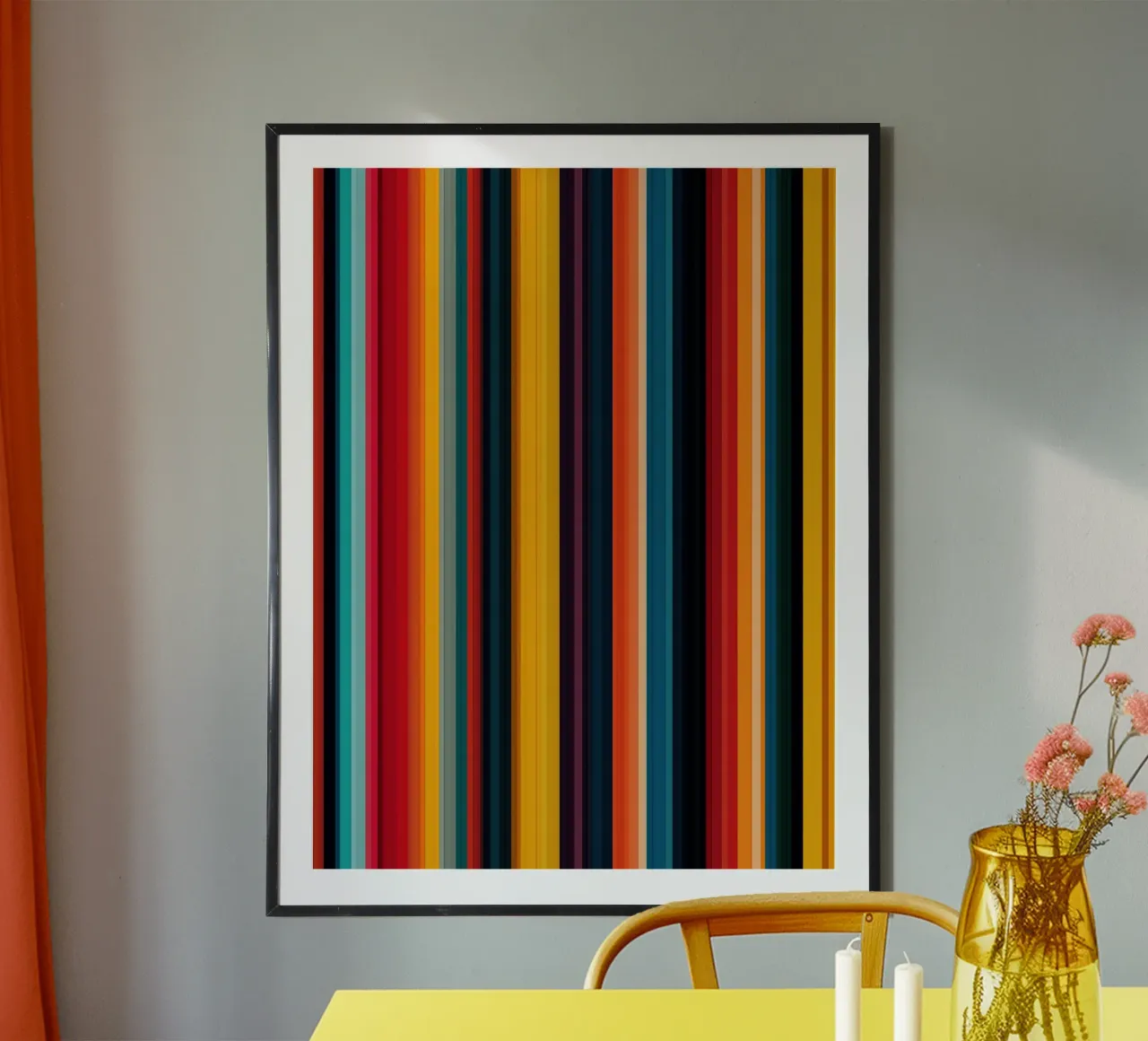 Code-barres de l'âme | Bandes rétro verticales poster de Autofocus