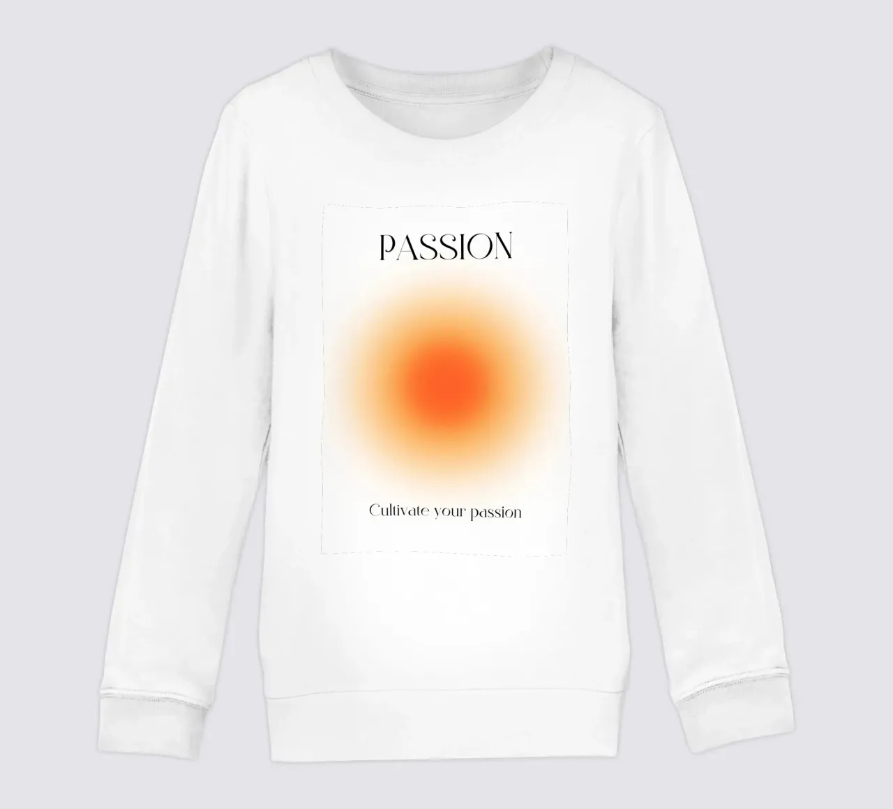 "Passione" Coltivate la vostra passione Aura Gradient Art felpa bambino da homdeco