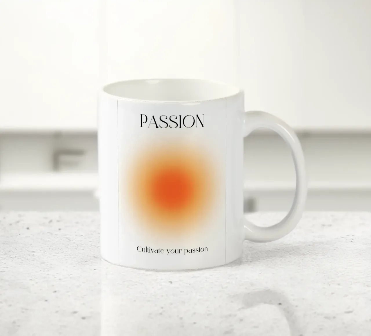 "Passione" Coltivate la vostra passione Aura Gradient Art tazza in ceramica da homdeco
