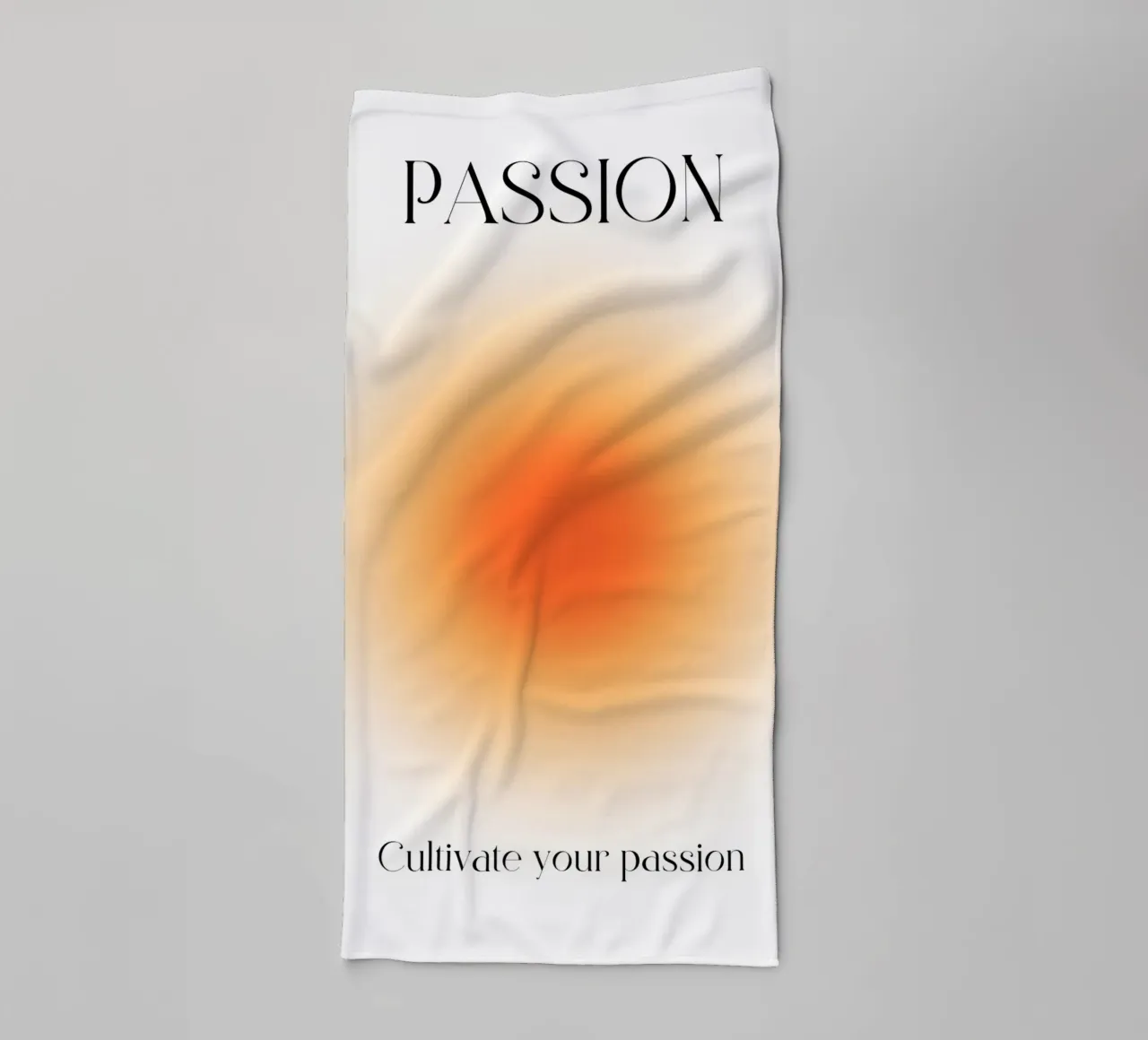 "Passione" Coltivate la vostra passione Aura Gradient Art asciugamano da bagno da homdeco