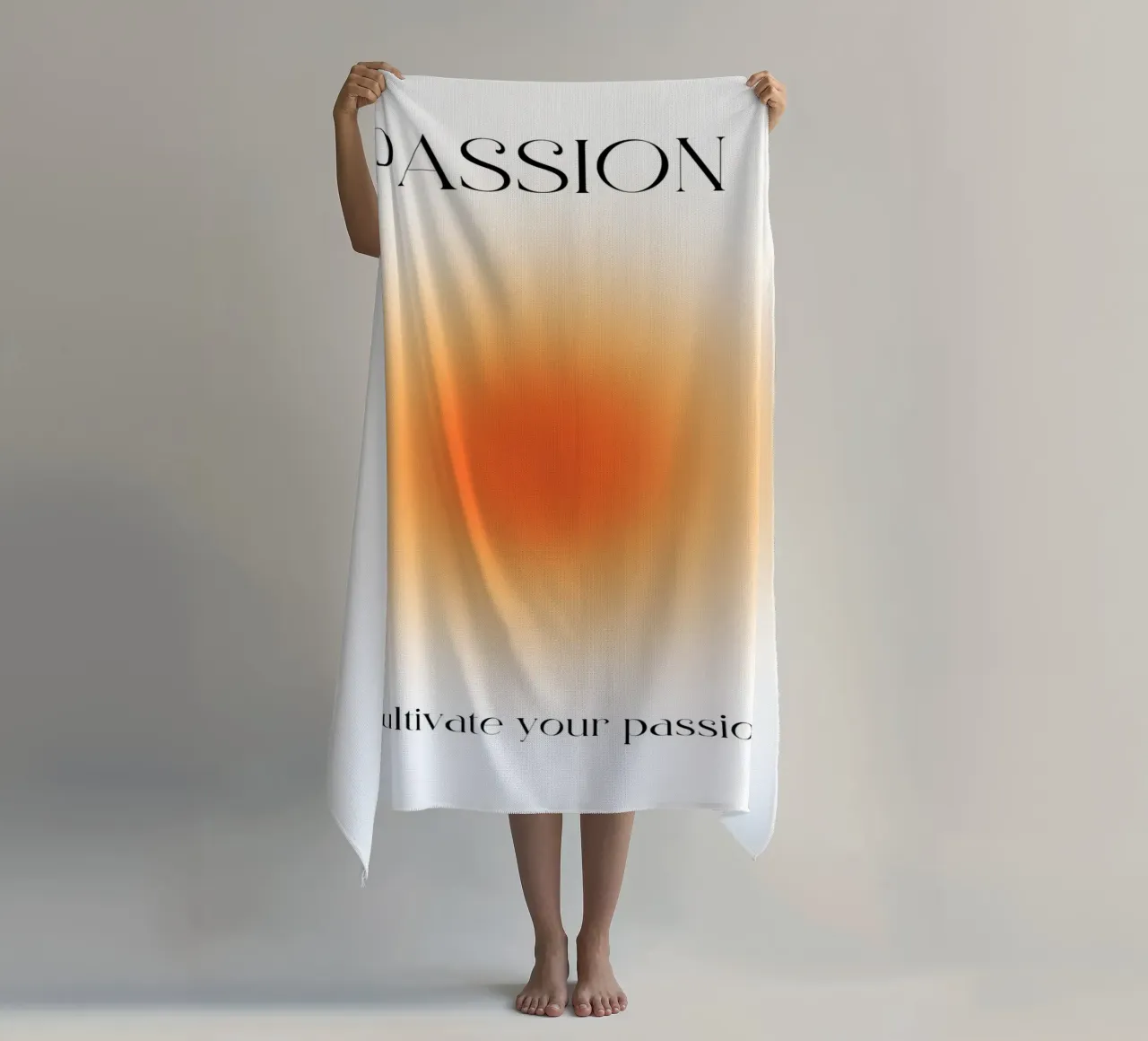 "Passione" Coltivate la vostra passione Aura Gradient Art telo mare da homdeco
