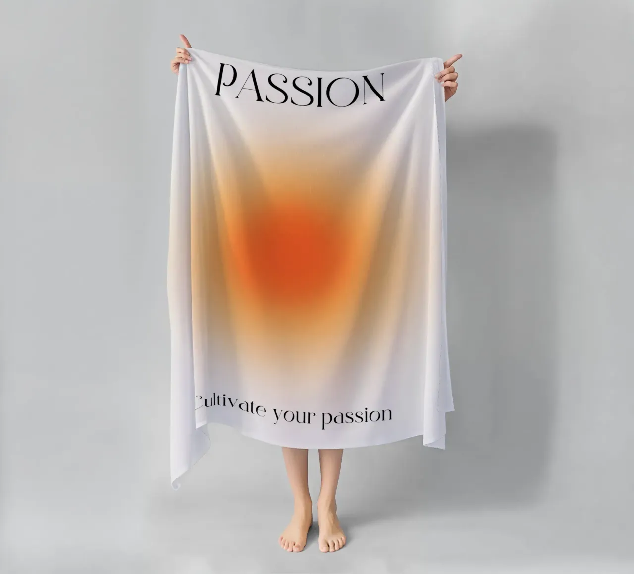 "Passione" Coltivate la vostra passione Aura Gradient Art telo mare da homdeco
