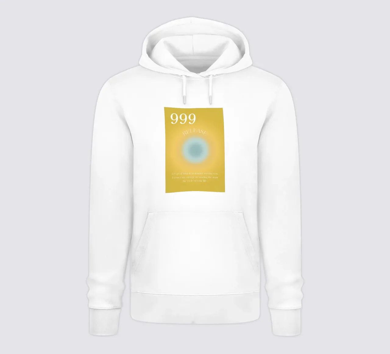 Angelo n. 999 Rilascio Giallo Blu Aura Arte Gradiente felpa con cappuccio da homdeco