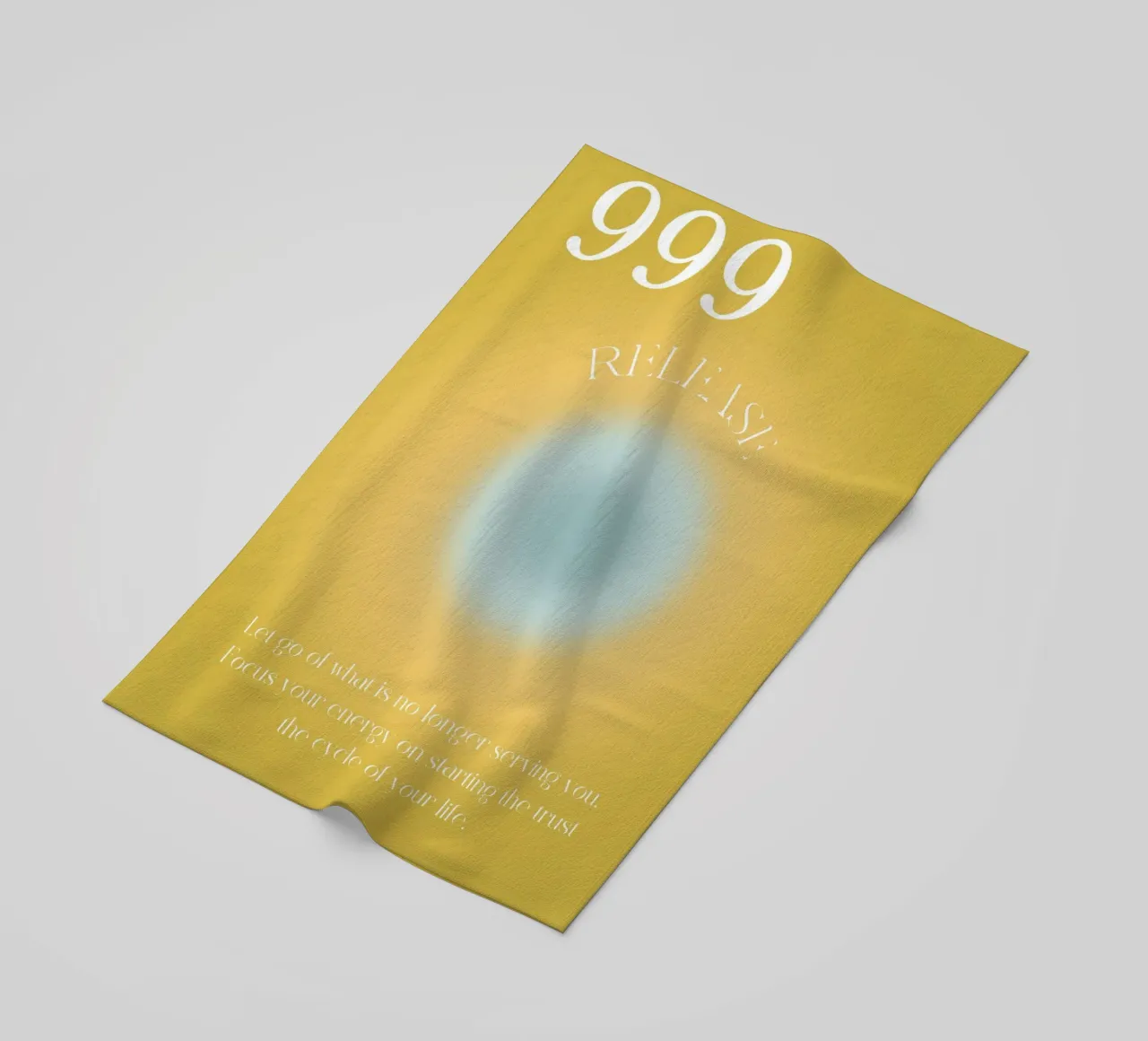 Angelo n. 999 Rilascio Giallo Blu Aura Arte Gradiente telo mare da homdeco