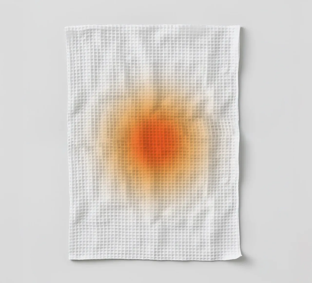 Levendig Oranje Aura Kleurverloop Abstracte Kunstdruk theedoek van homdeco